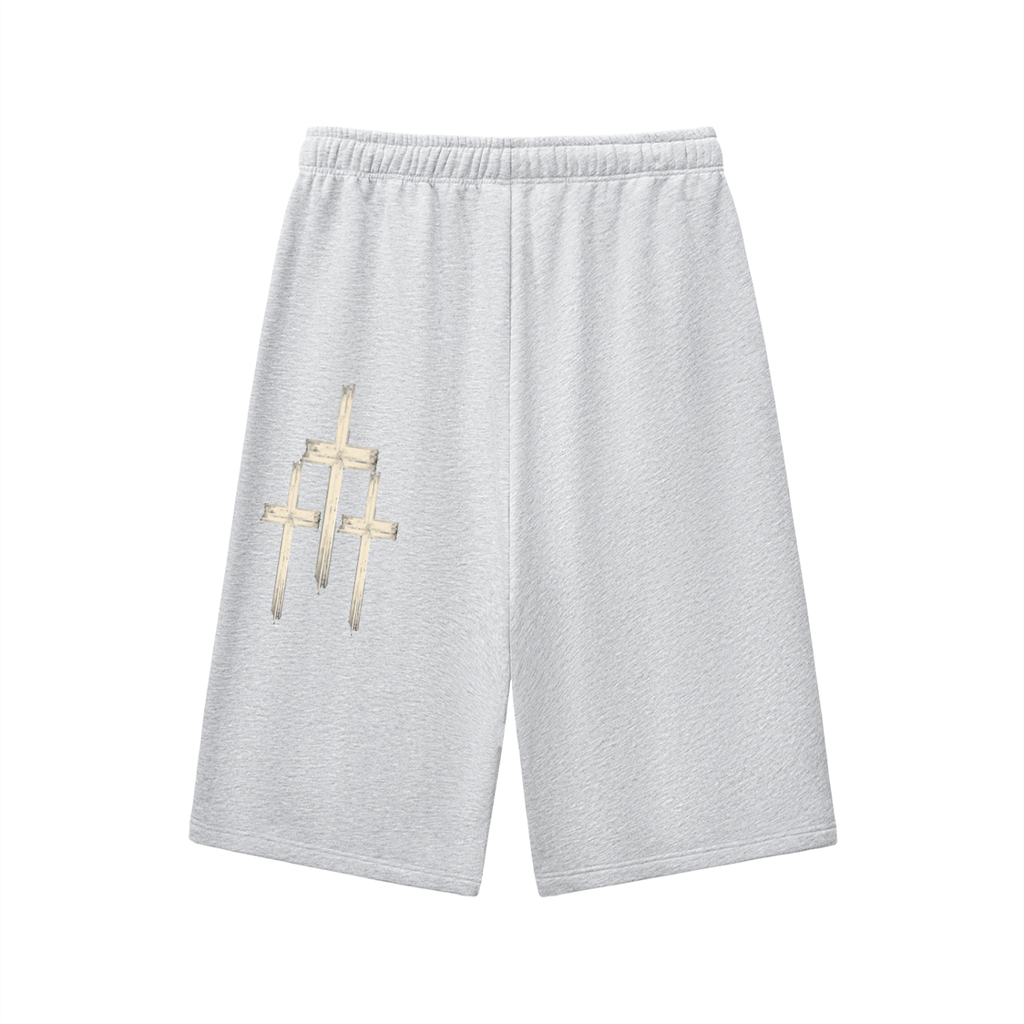 Relaxed Drawstring Three-quarter Sweatpants