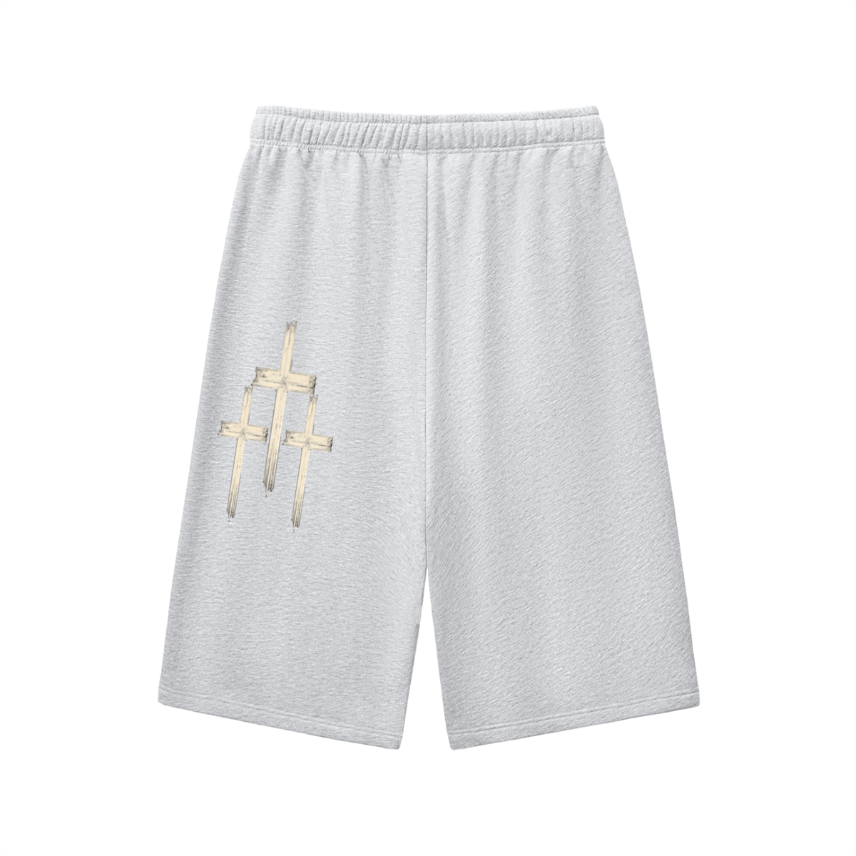 Relaxed Drawstring Three-quarter Sweatpants