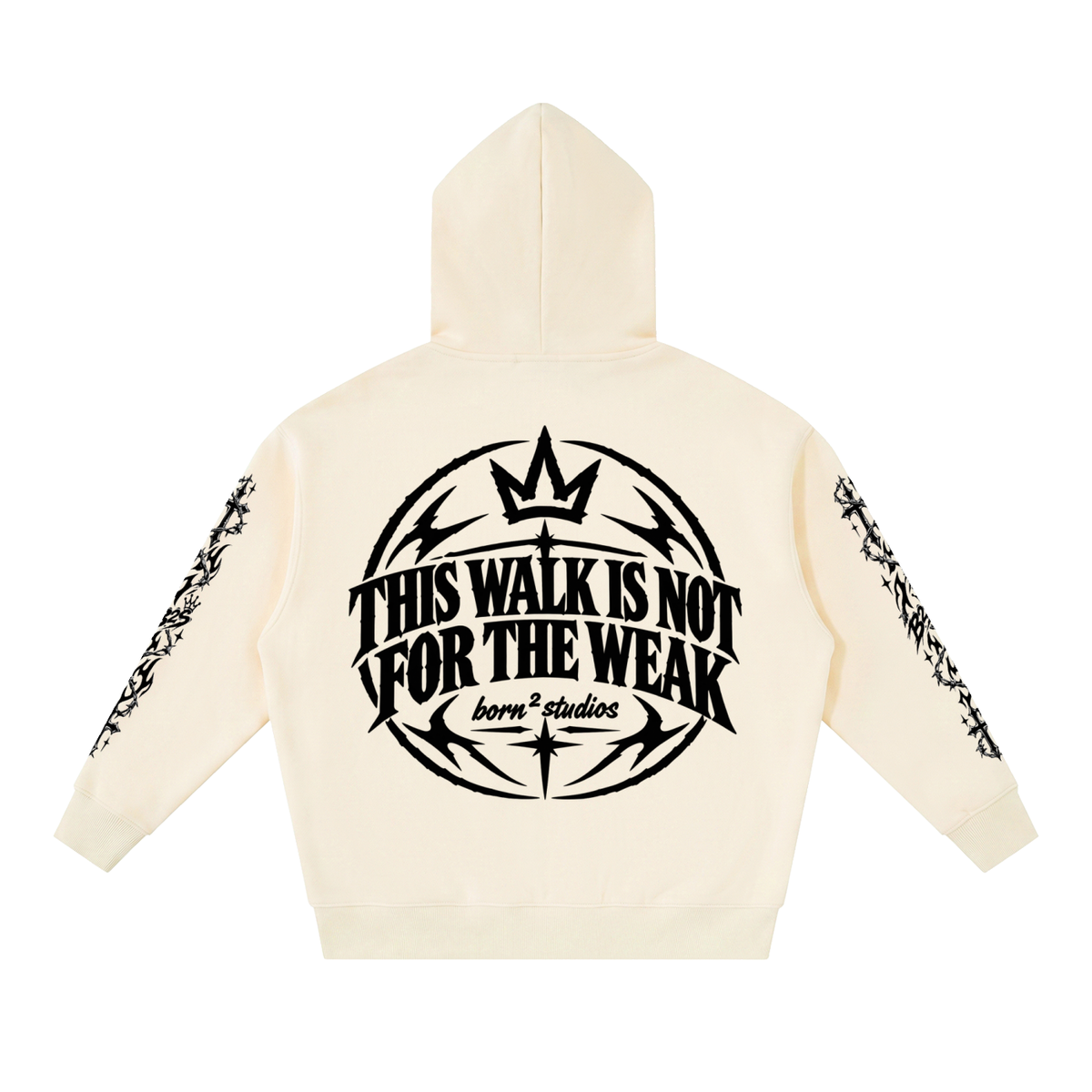 [Born]² Essential Oversized Fleece Boxy Hoodie