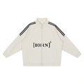 Reflection Striped Raglan Sleeve  Jacket