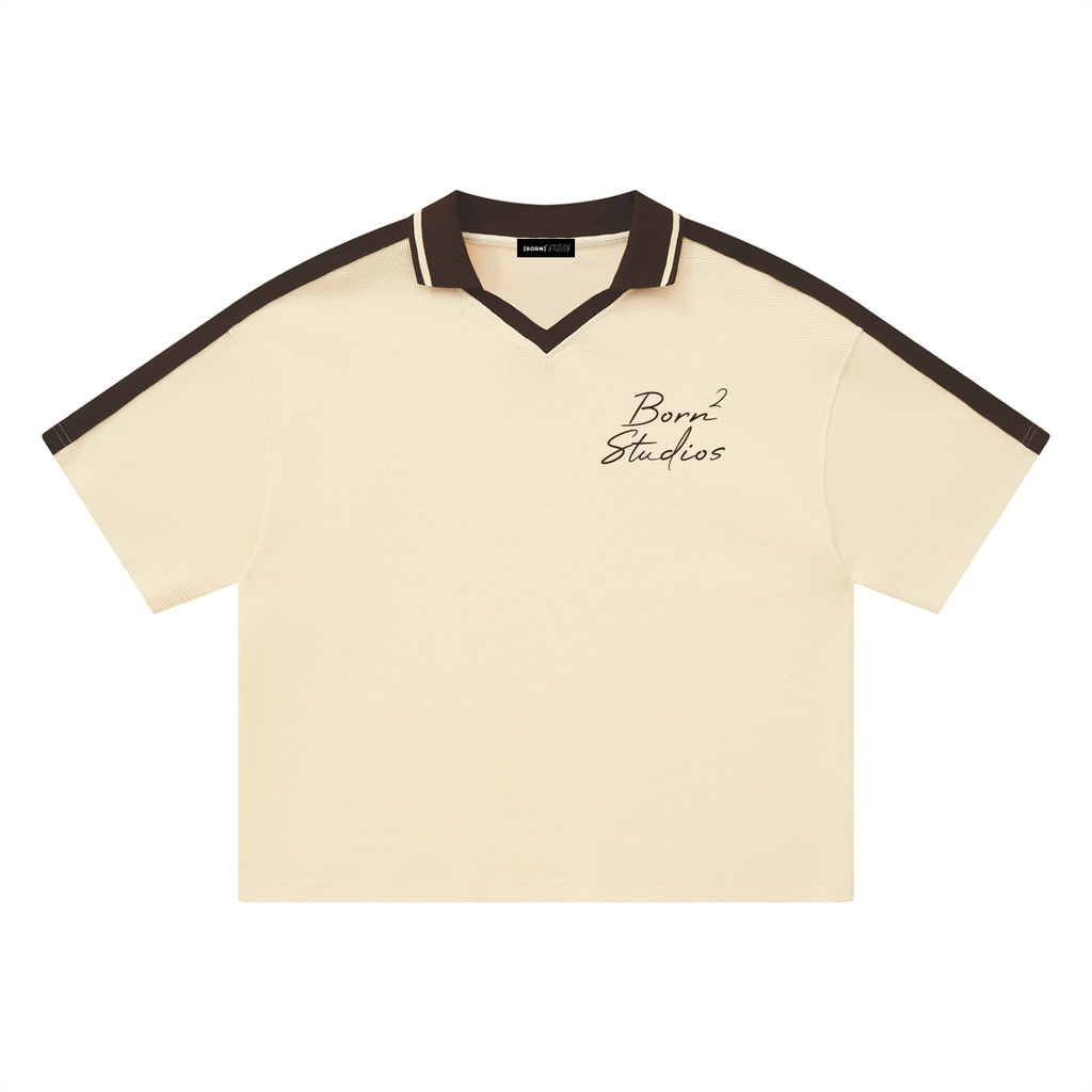 Unisex Color Block Polo Shirt