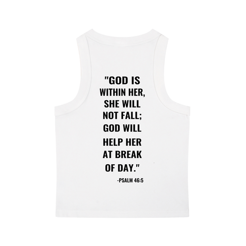 [Born]² Women's White Snow Washed Tank Top