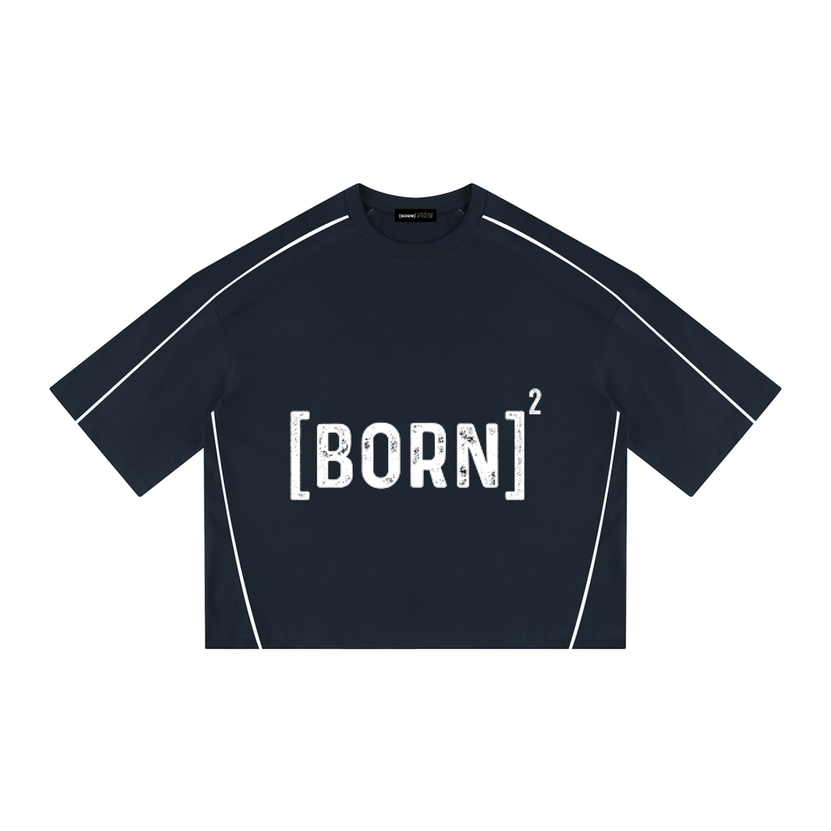 [Born]² Heavyweight Boxy Piping T-Shirt