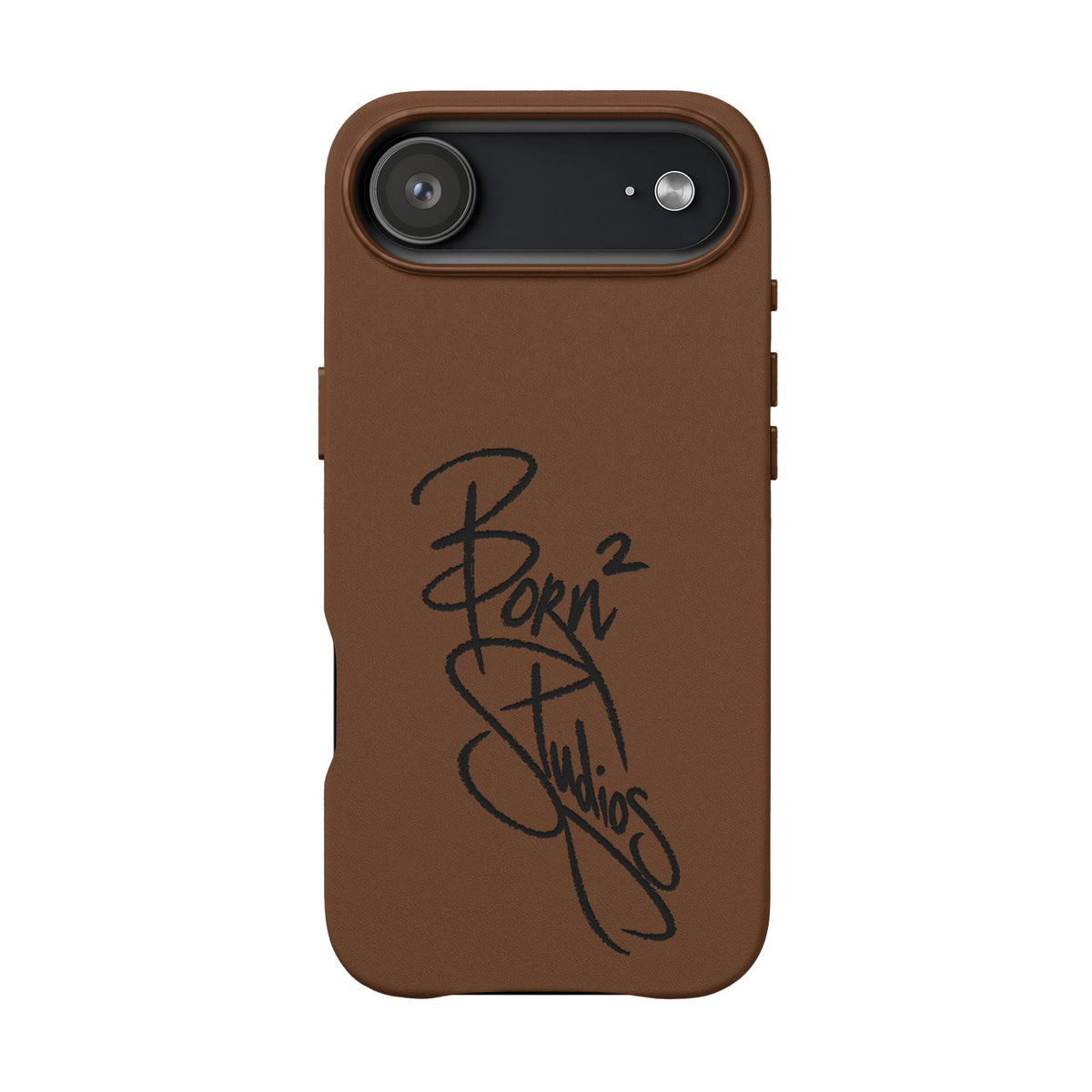 [Born]² Engraved Leather iPhone Case