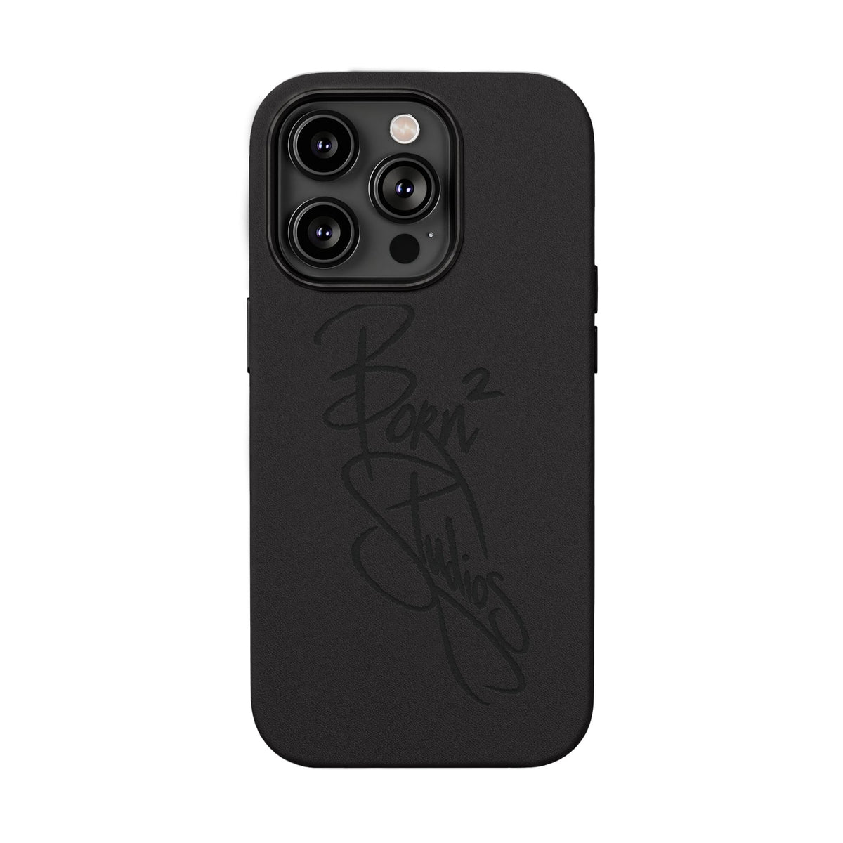 [Born]² Engraved Leather iPhone Case