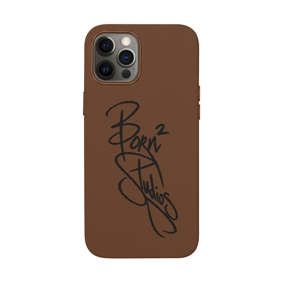 [Born]² Engraved Leather iPhone Case