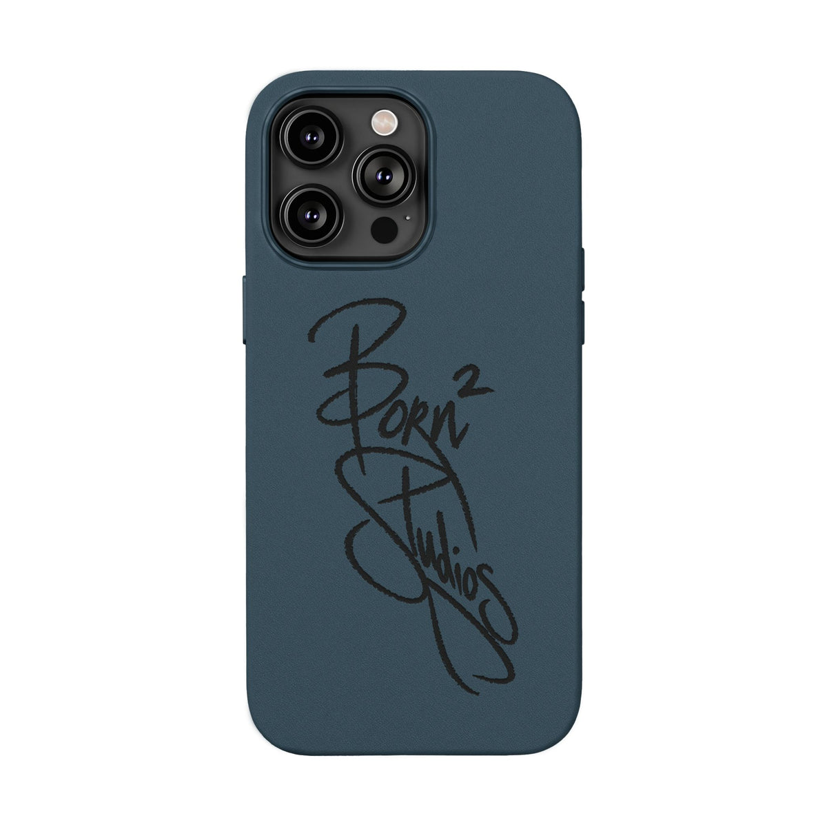 [Born]² Engraved Leather iPhone Case