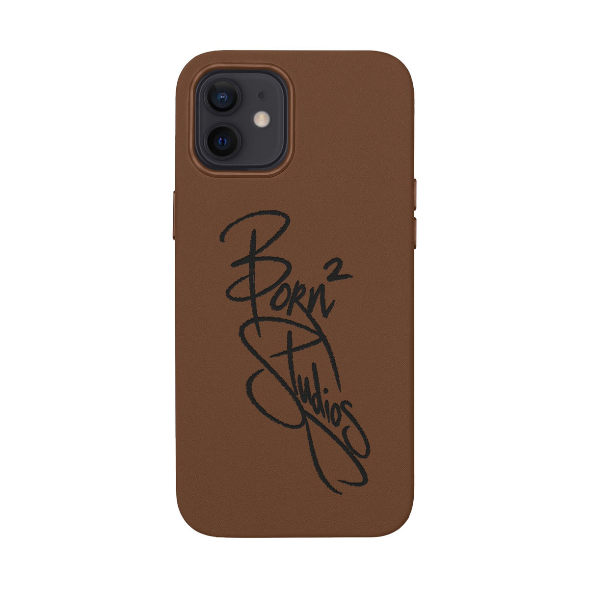 [Born]² Engraved Leather iPhone Case
