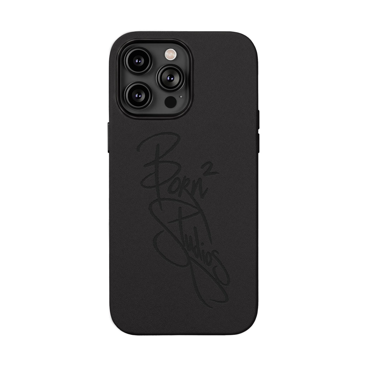 [Born]² Engraved Leather iPhone Case