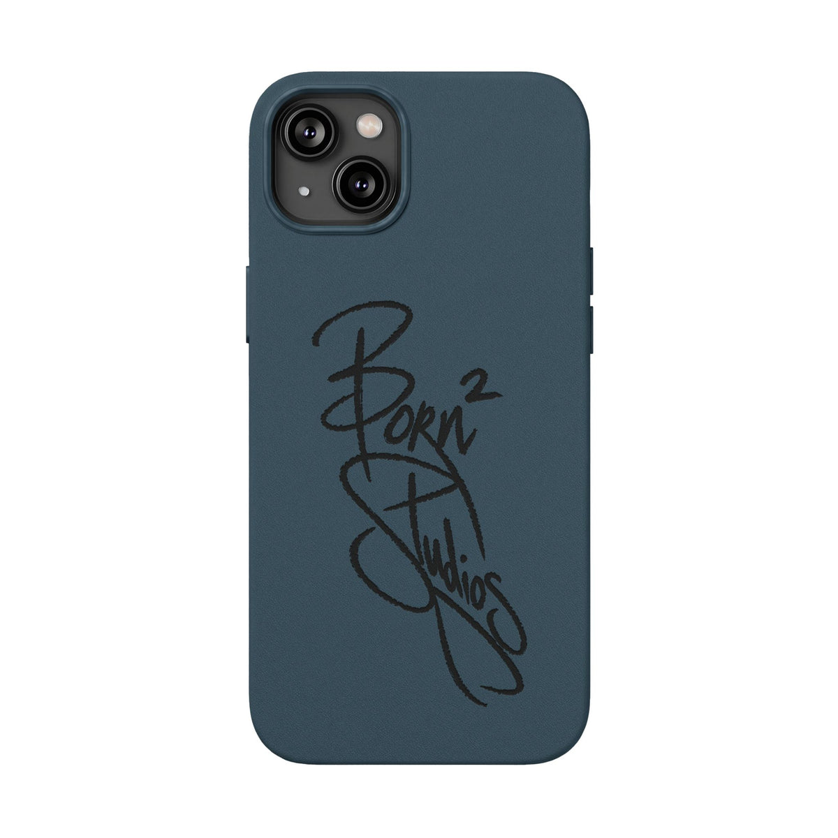 [Born]² Engraved Leather iPhone Case