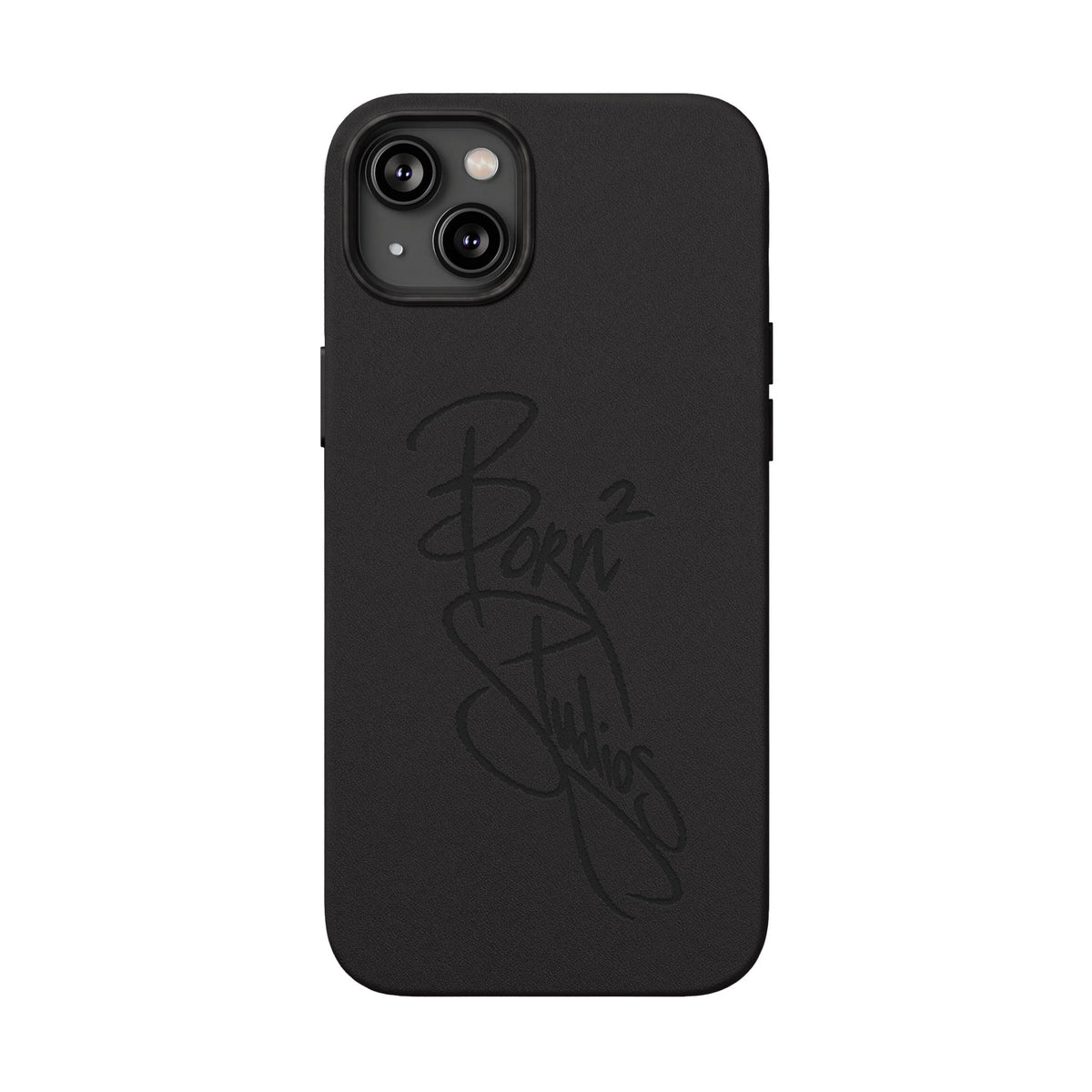 [Born]² Engraved Leather iPhone Case