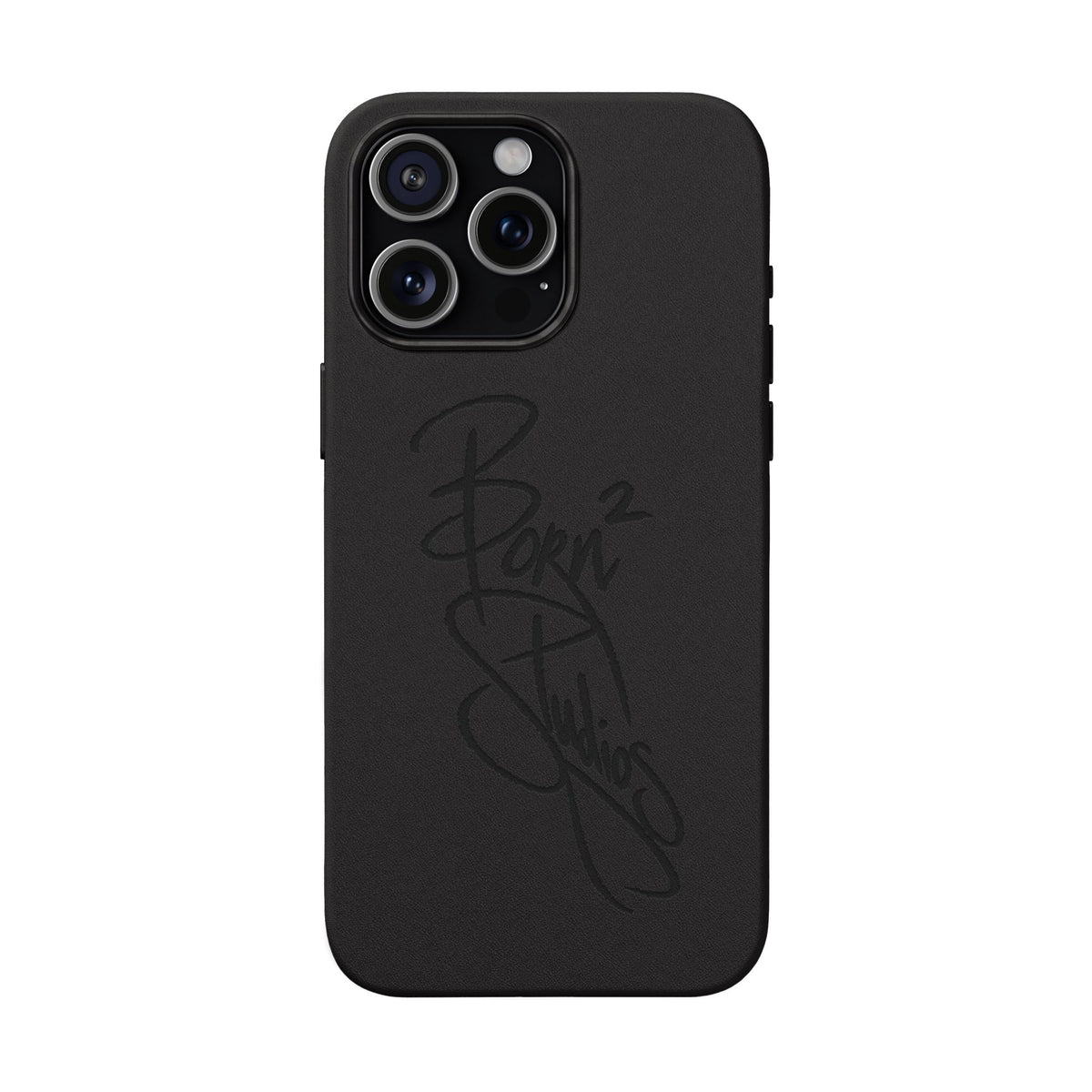 [Born]² Engraved Leather iPhone Case