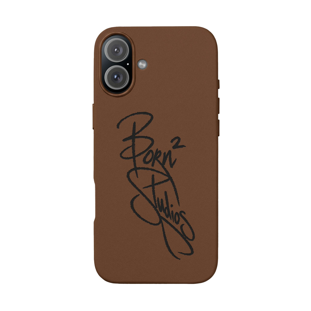 [Born]² Engraved Leather iPhone Case