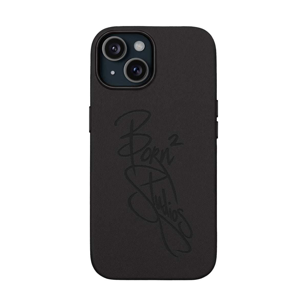 [Born]² Engraved Leather iPhone Case