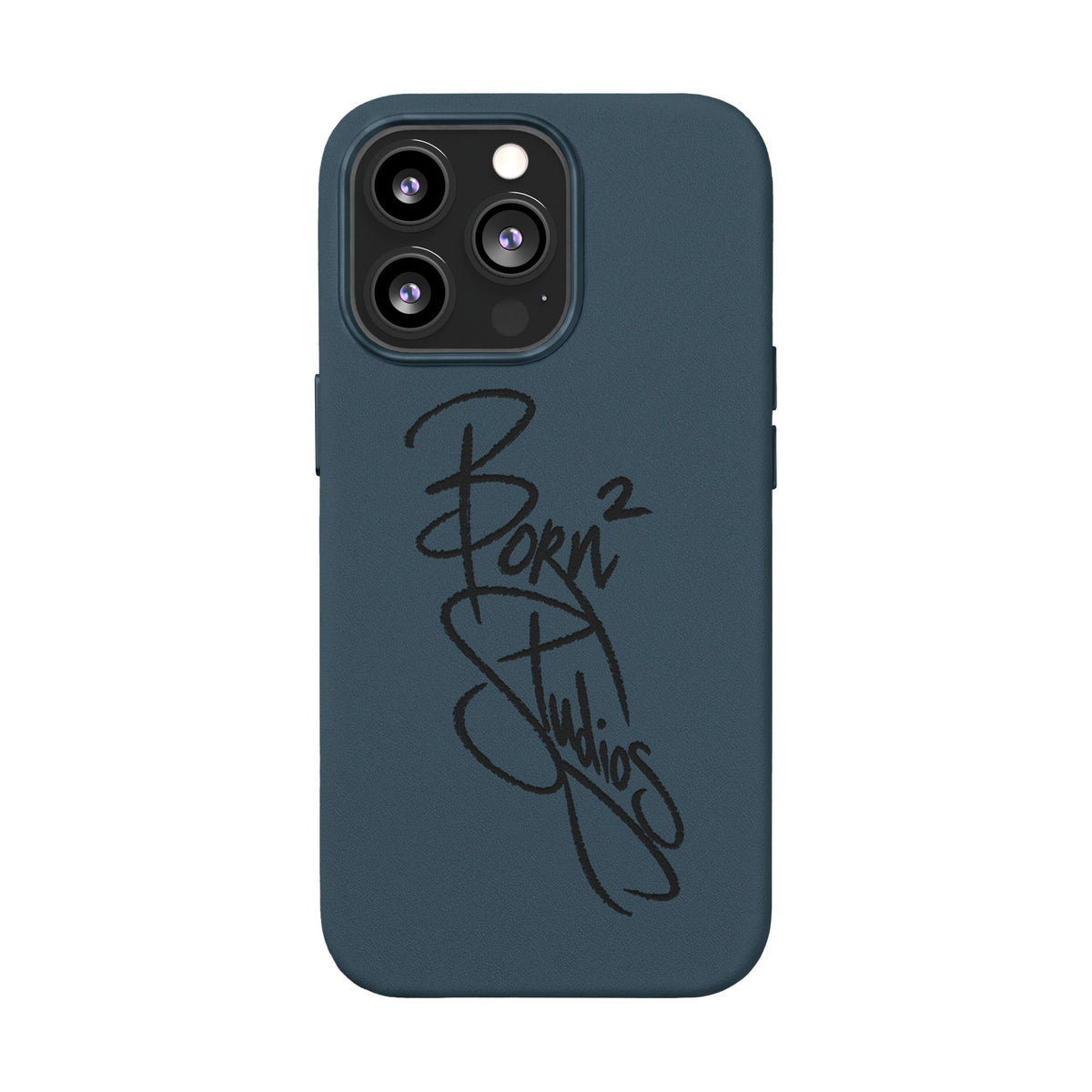 [Born]² Engraved Leather iPhone Case