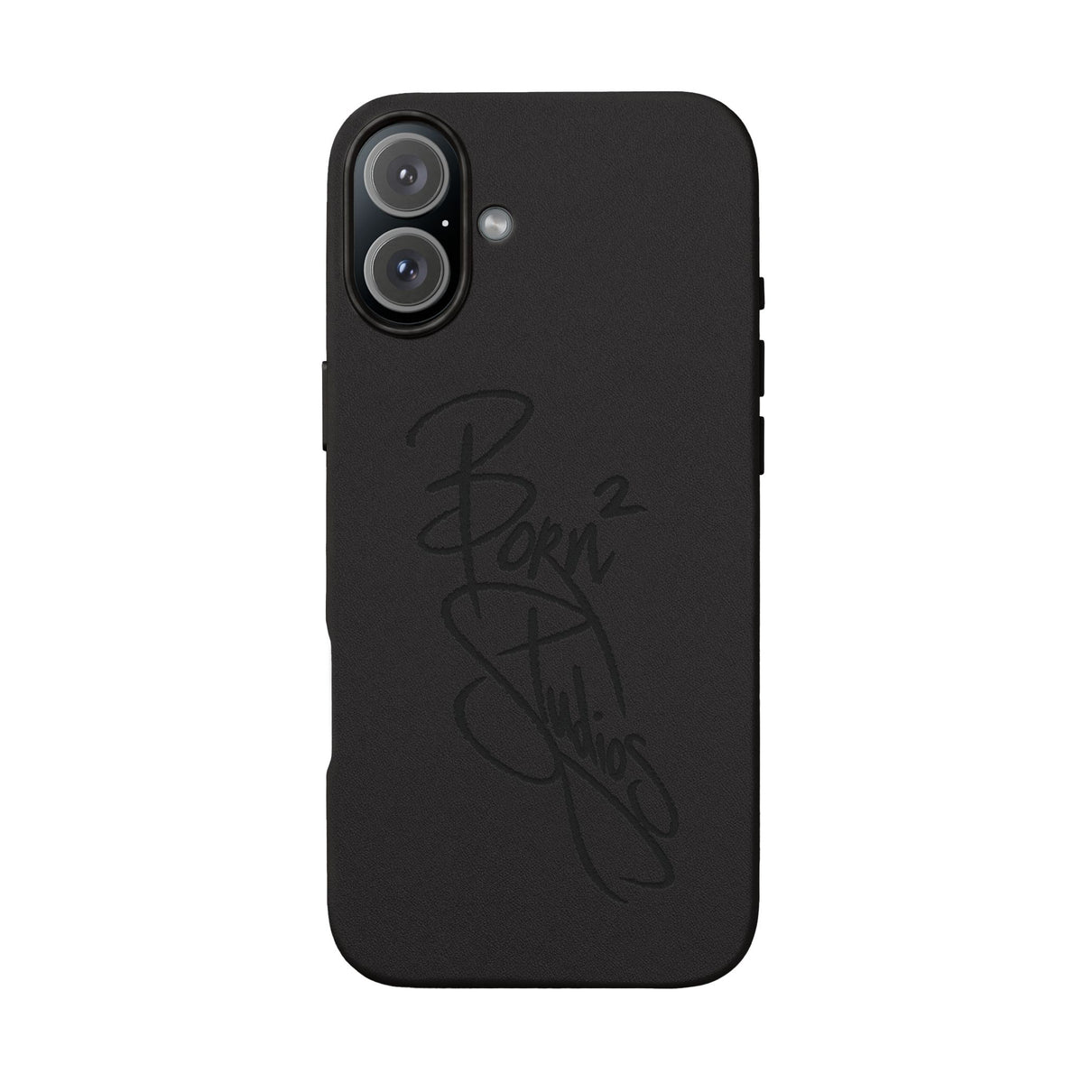 [Born]² Engraved Leather iPhone Case