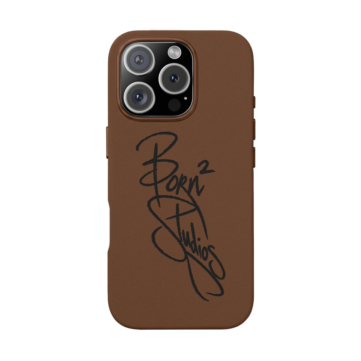 [Born]² Engraved Leather iPhone Case