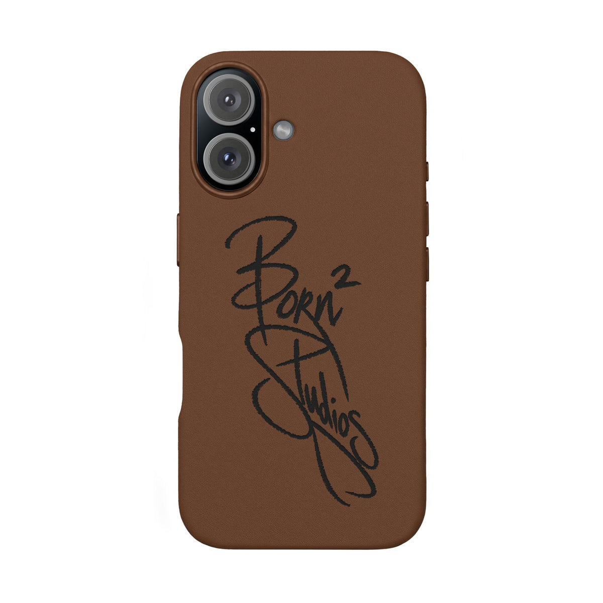 [Born]² Engraved Leather iPhone Case