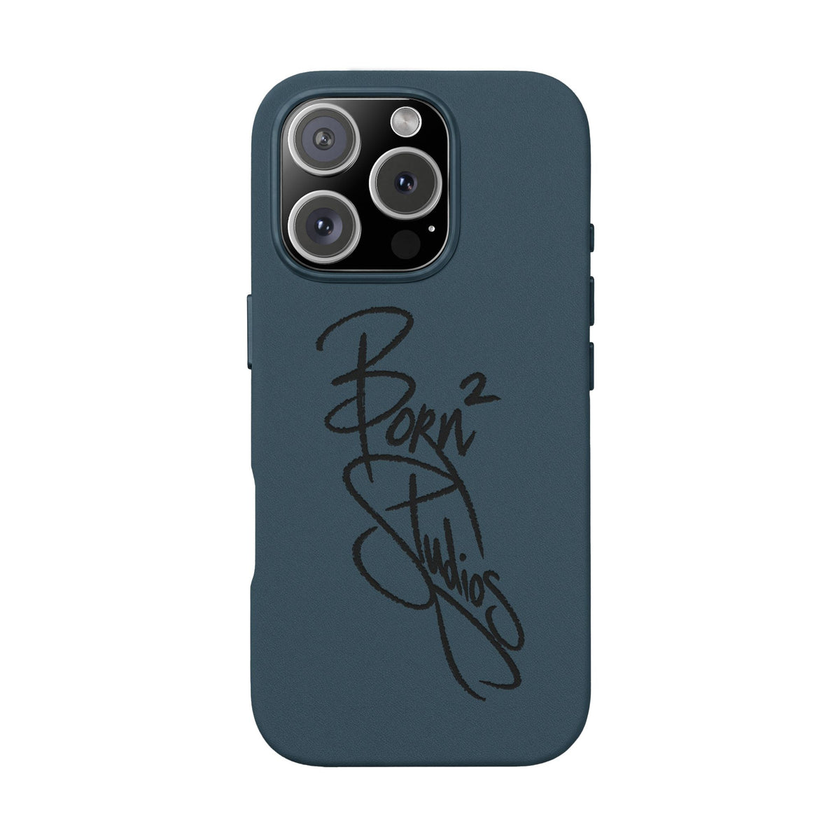 [Born]² Engraved Leather iPhone Case