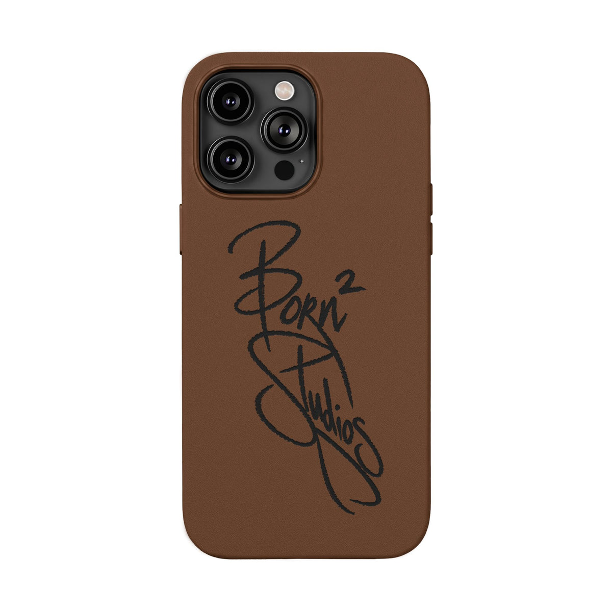 [Born]² Engraved Leather iPhone Case