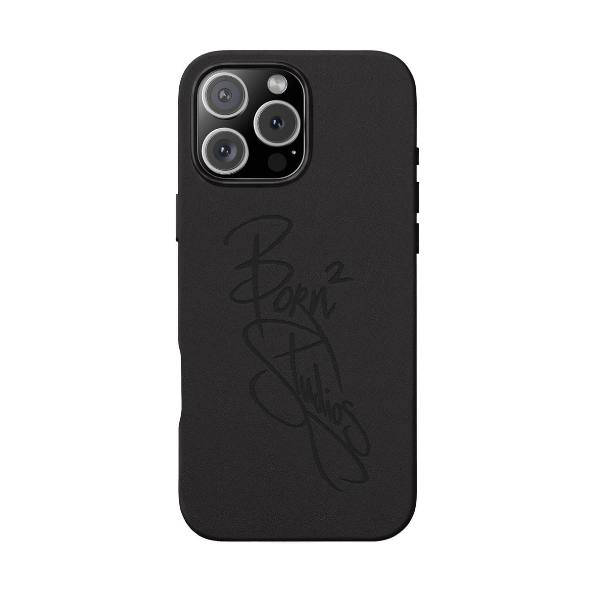 [Born]² Engraved Leather iPhone Case