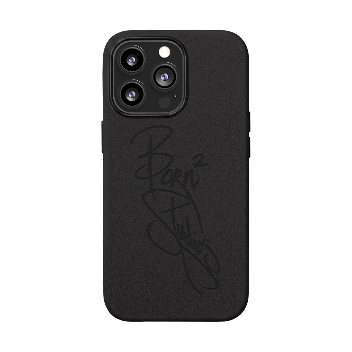[Born]² Engraved Leather iPhone Case