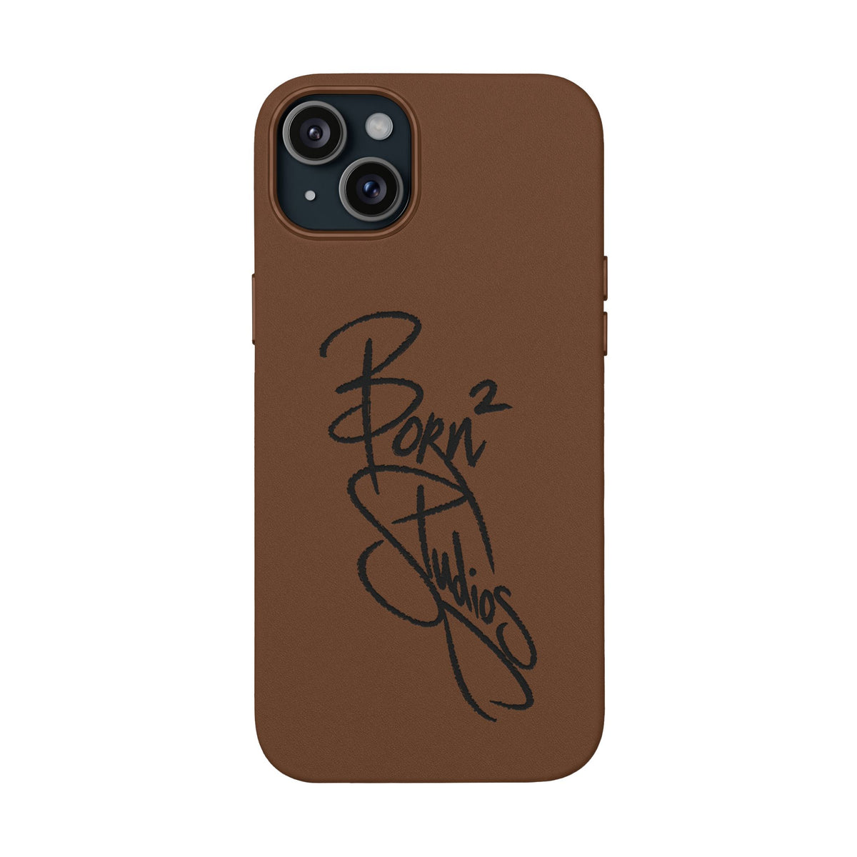 [Born]² Engraved Leather iPhone Case