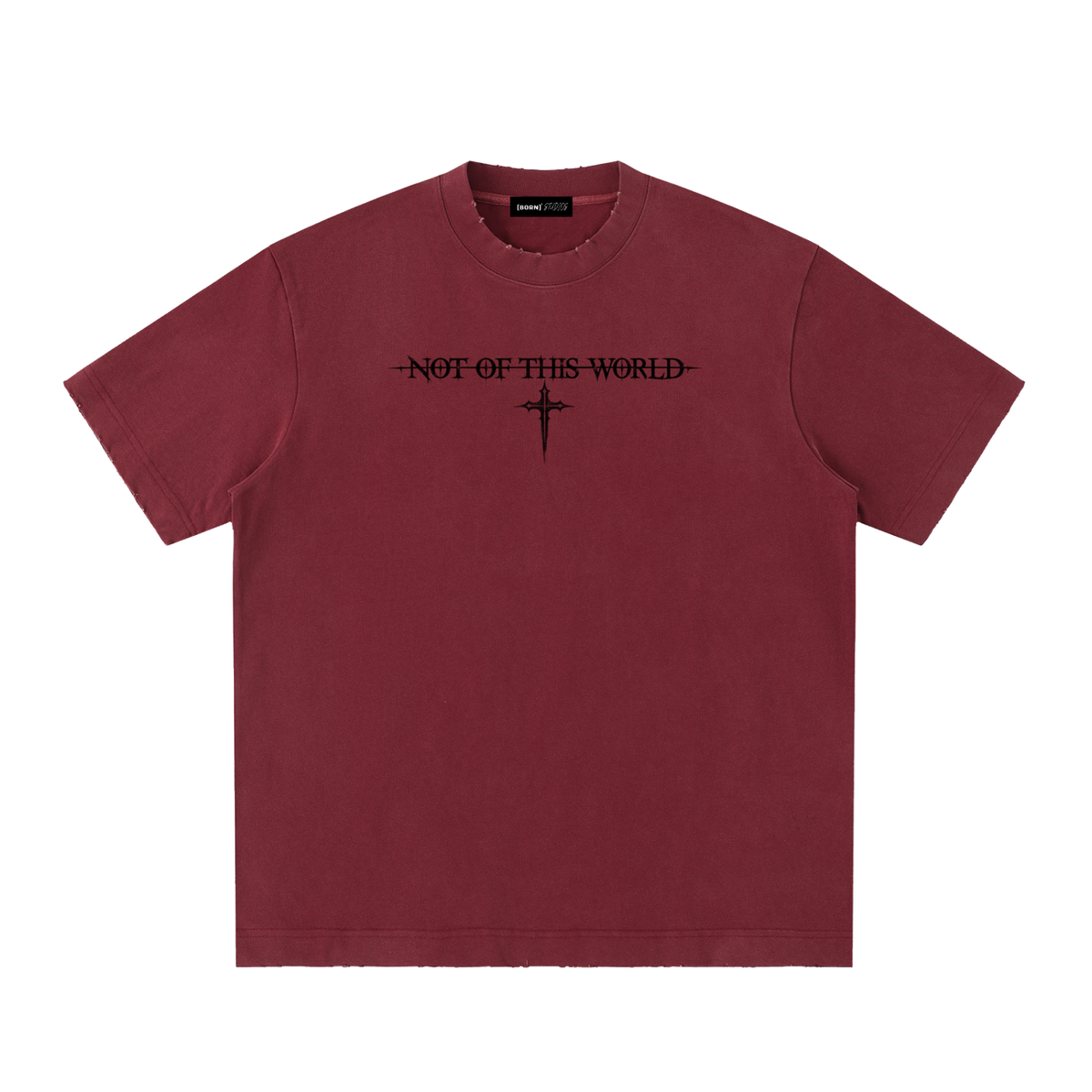 [Born]² Heavyweight Vintage Washed Frayed T-Shirt