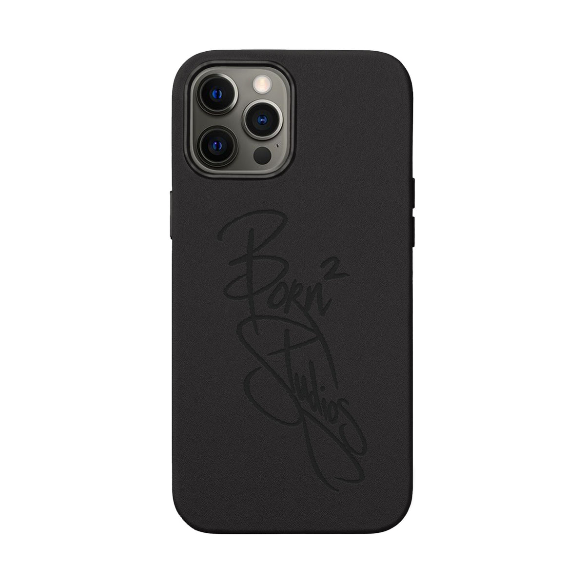 [Born]² Engraved Leather iPhone Case
