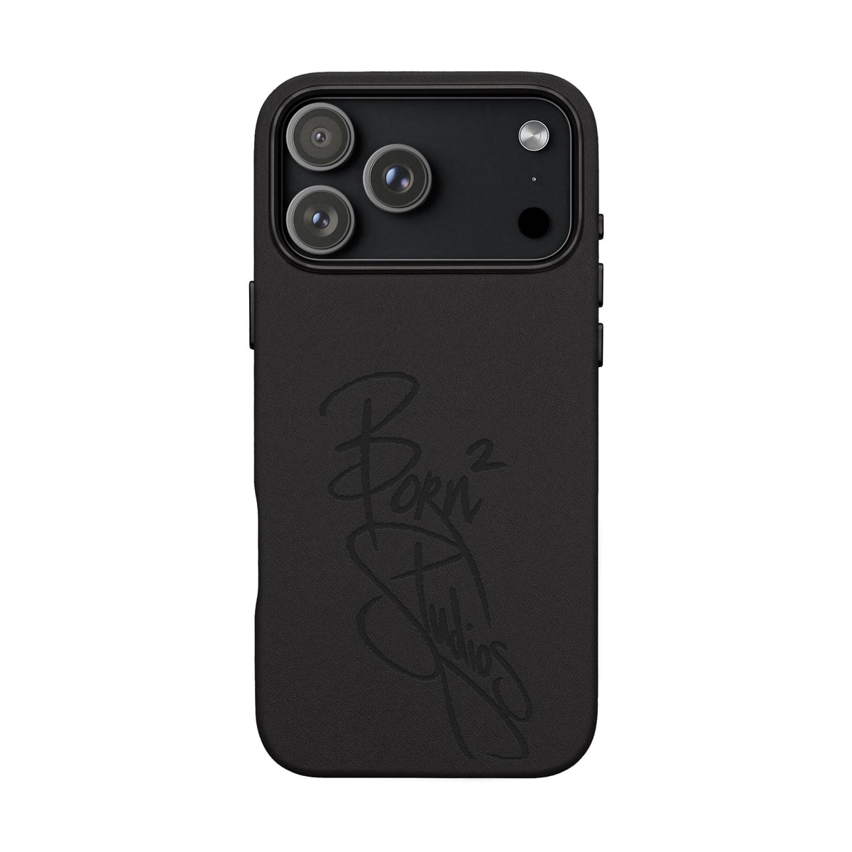 [Born]² Engraved Leather iPhone Case