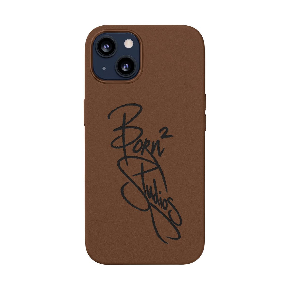 [Born]² Engraved Leather iPhone Case