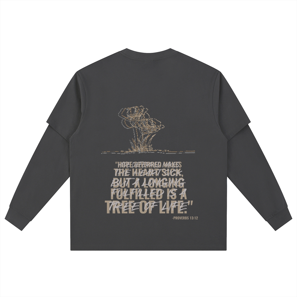 Layered Long Sleeve Oversized Tee