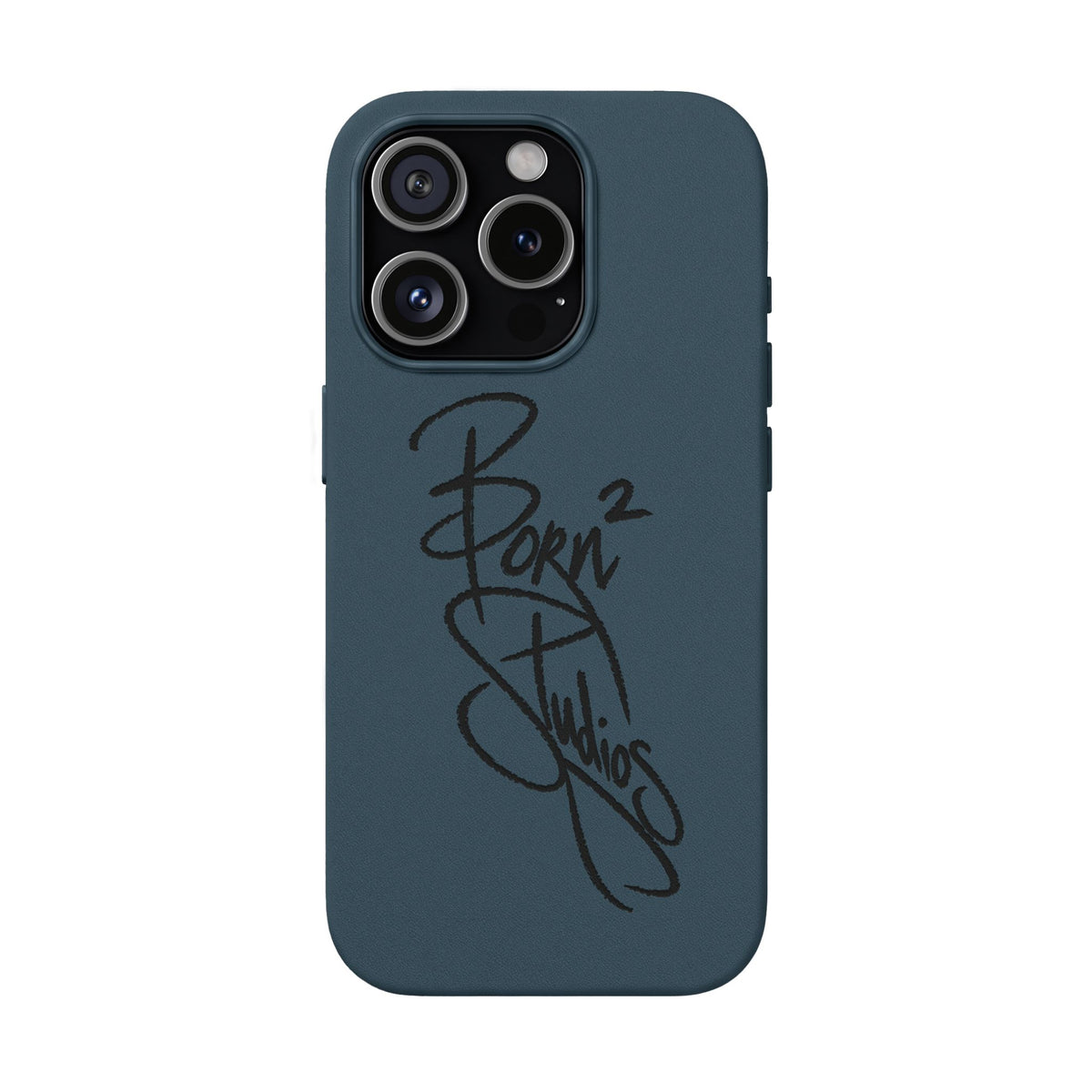 [Born]² Engraved Leather iPhone Case