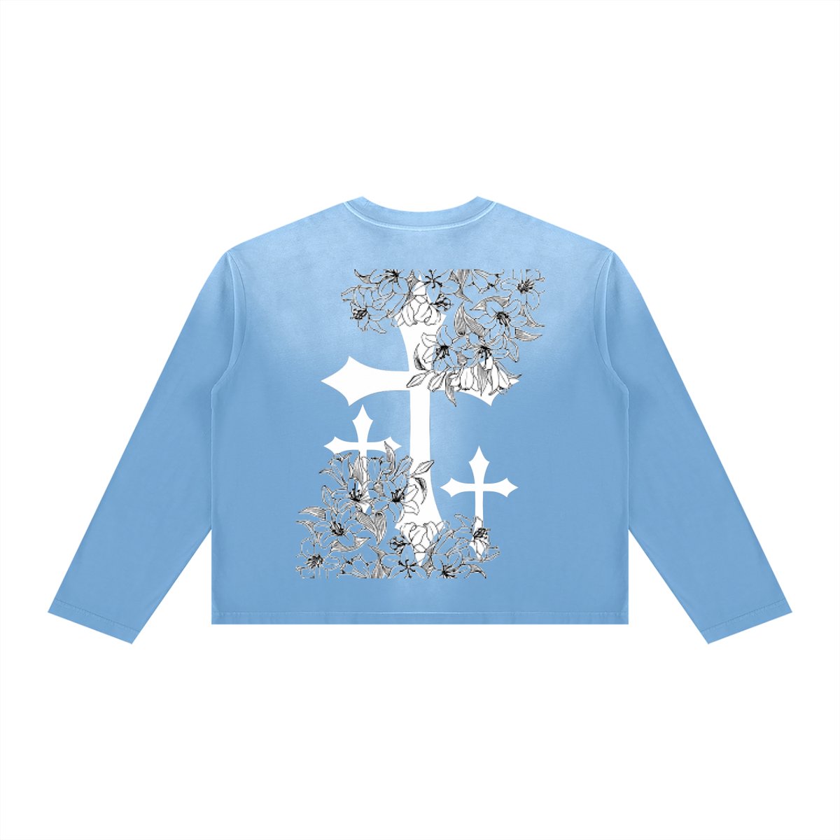 Unisex Sunfade Boxy Long Sleeve T-Shirt