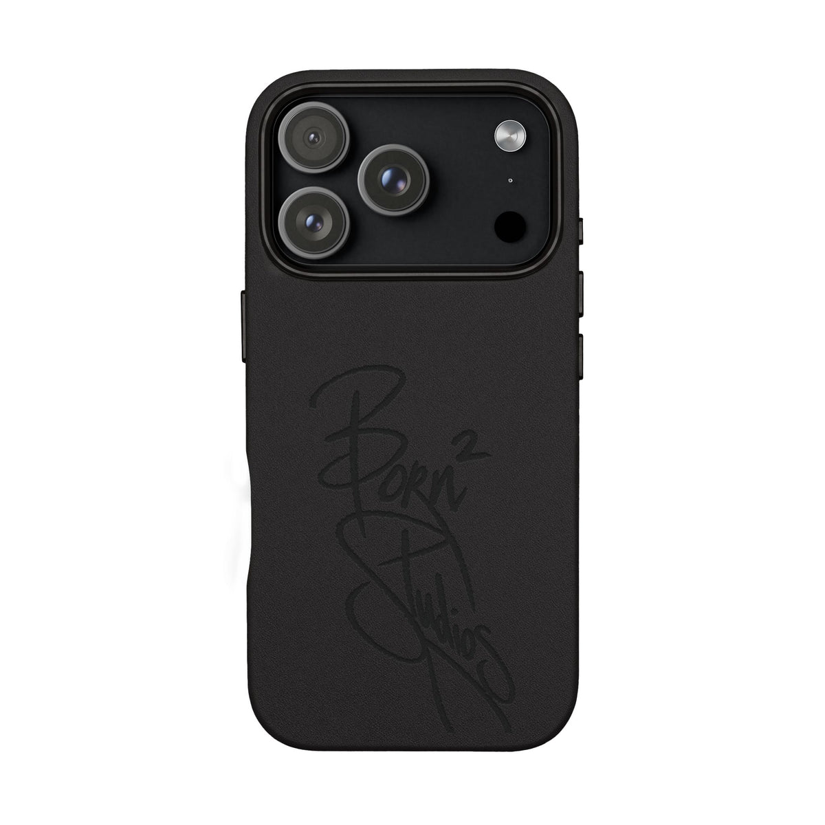 [Born]² Engraved Leather iPhone Case