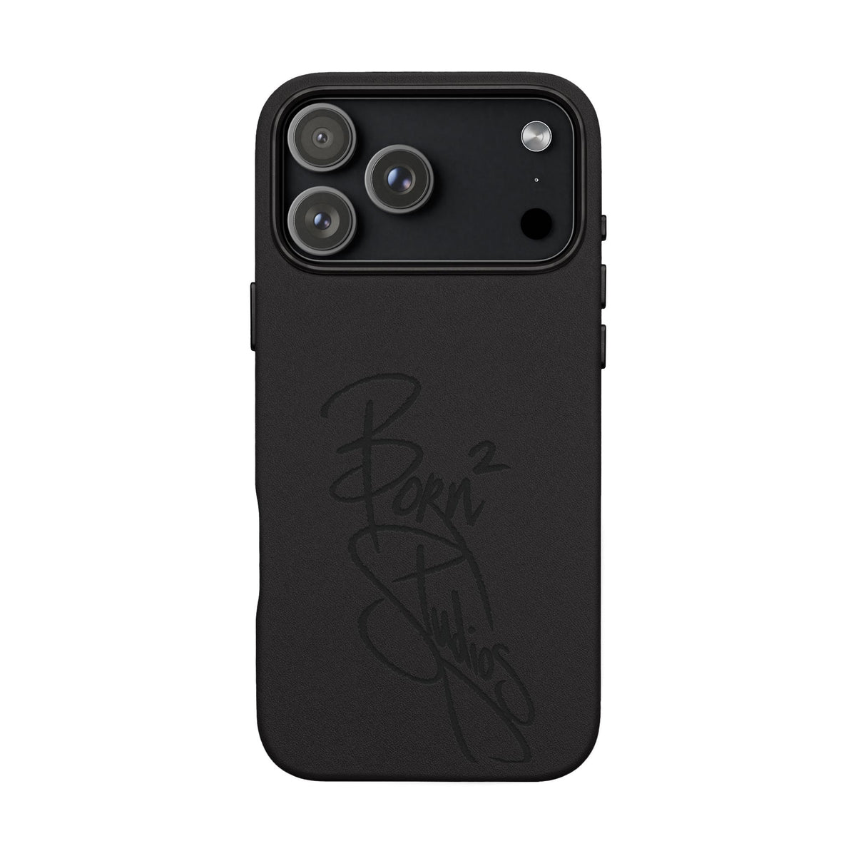 [Born]² Engraved Leather iPhone Case