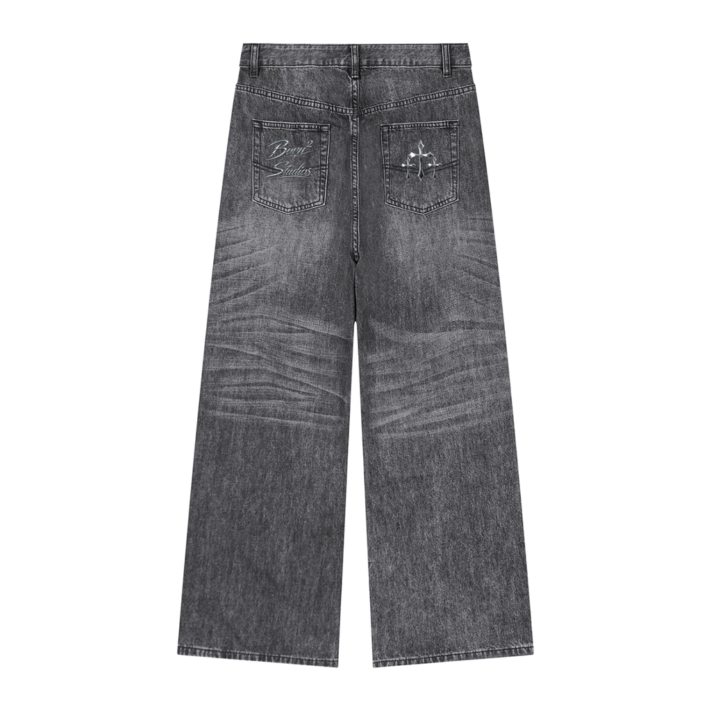 Men's Vintage Wash Denim Jeans