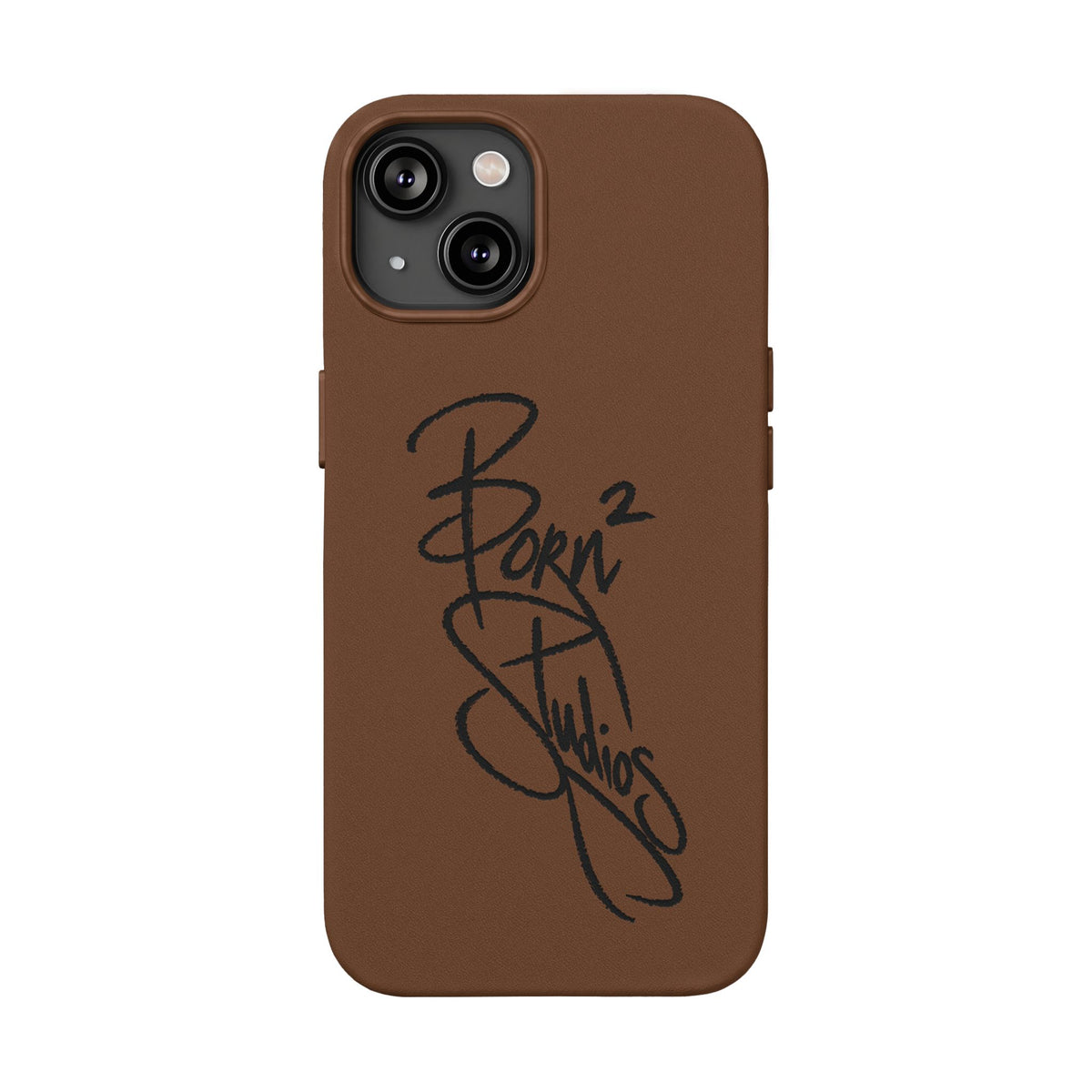 [Born]² Engraved Leather iPhone Case