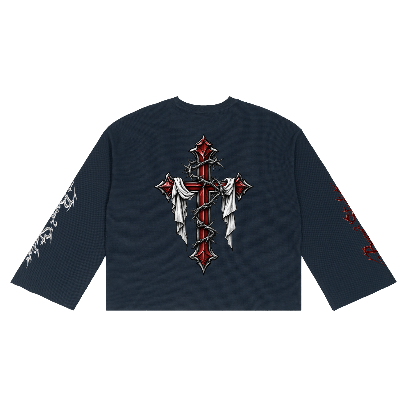 Unisex Waffle Raw Edge T-Shirt