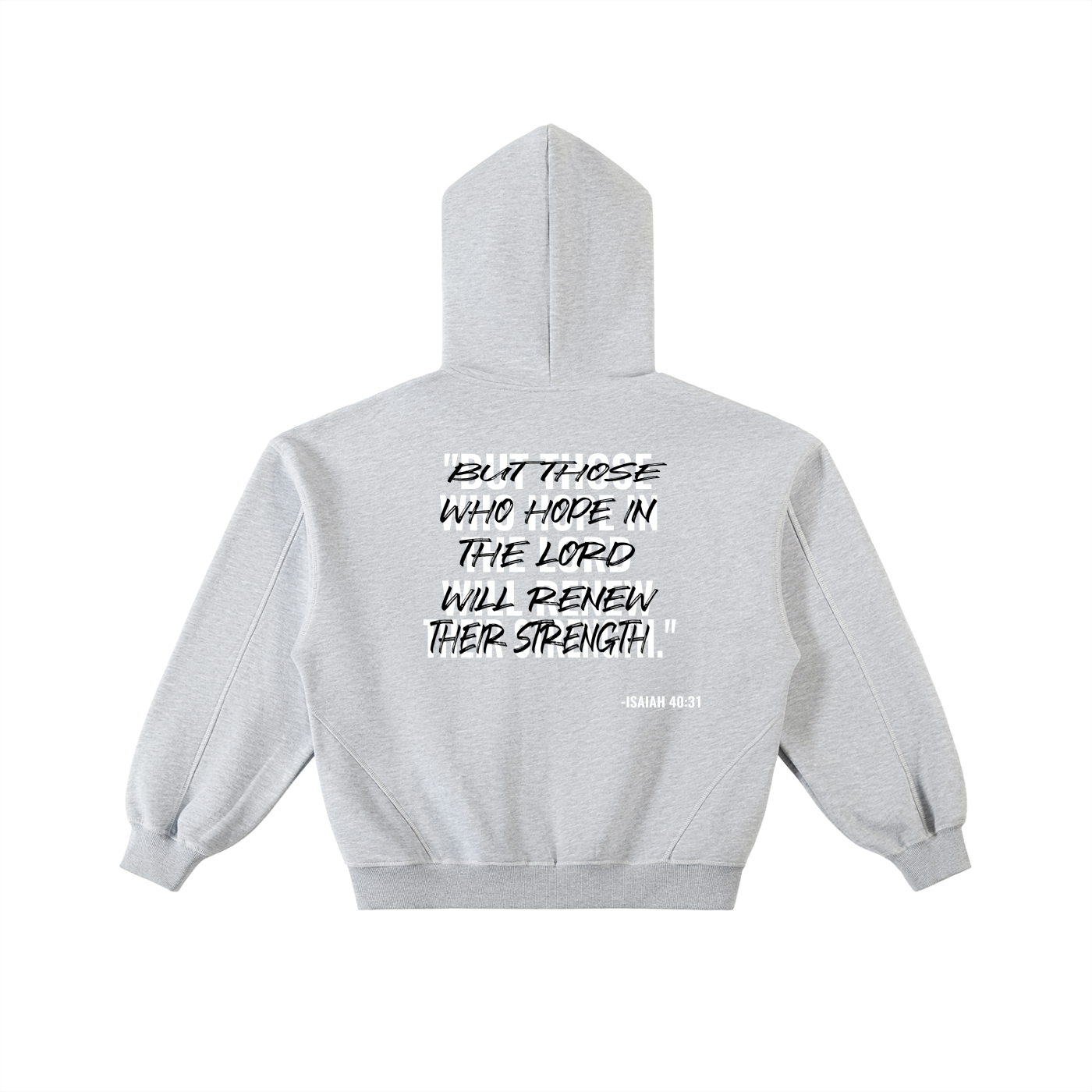 Contrast-Stitched Boxy Fleece Zip Hoodie