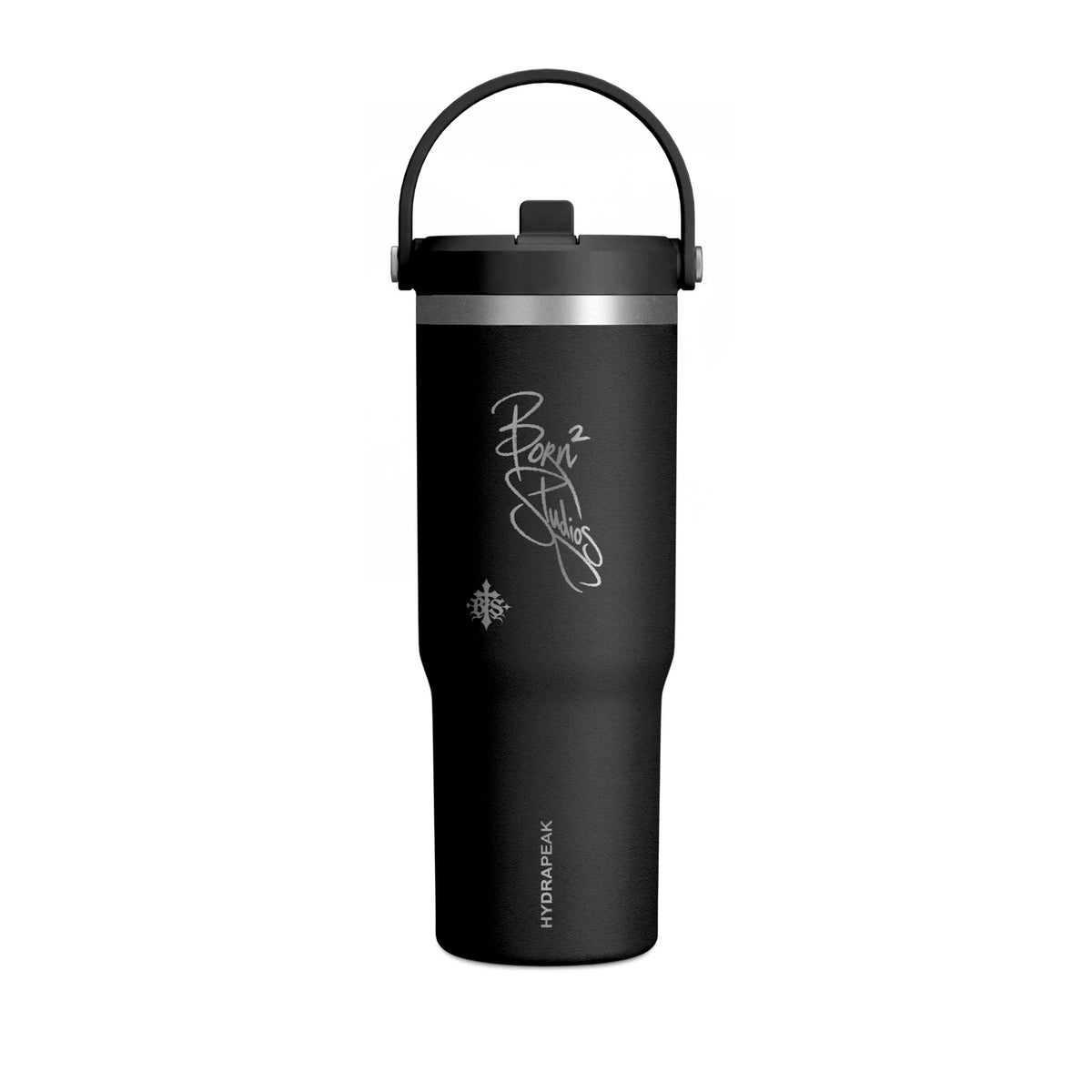 [Born]² 32oz Black Nomad Tumbler with Signature Script Design