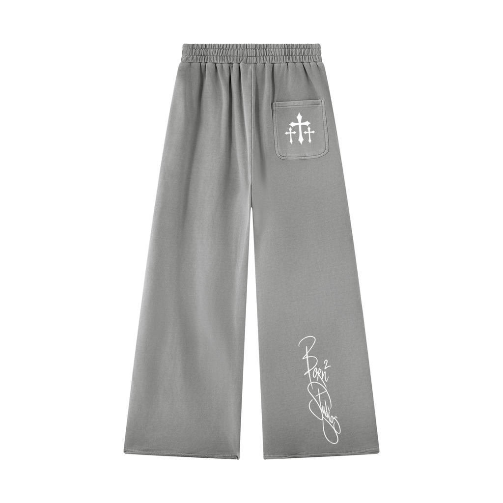 [Born]² Vintage Wash Raw Edge Sweatpants