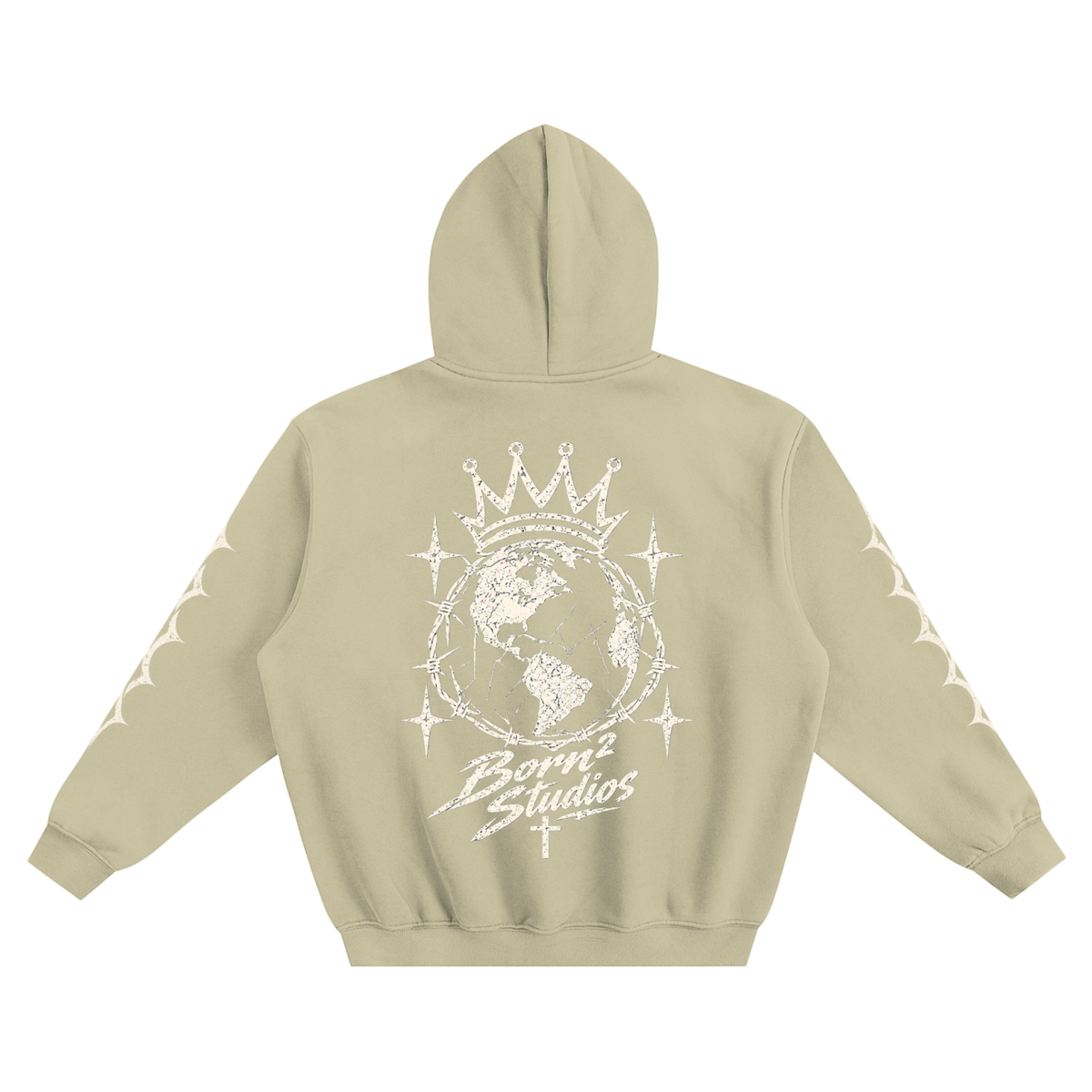 [Born]² Fleeced Boxy Hoodie
