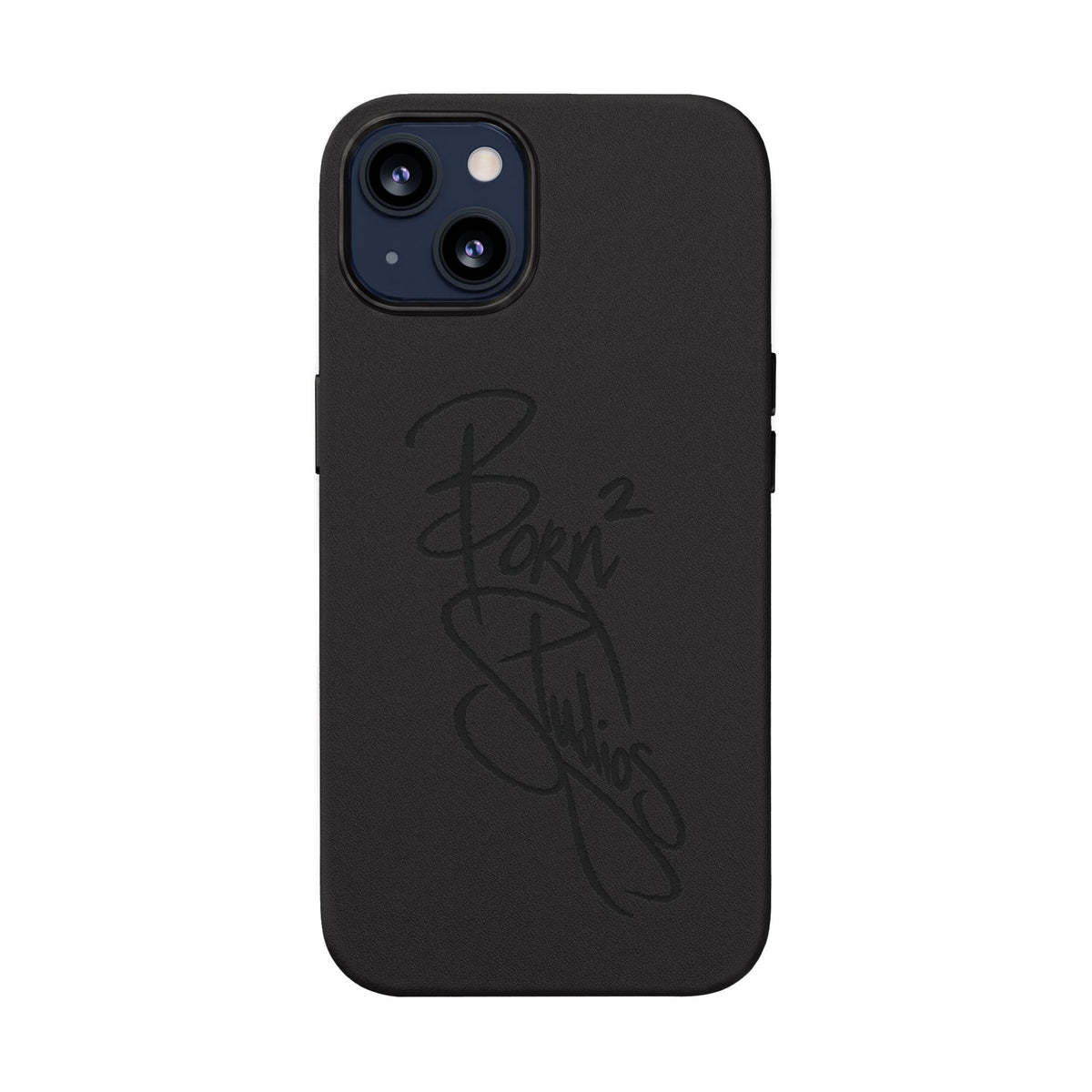 [Born]² Engraved Leather iPhone Case