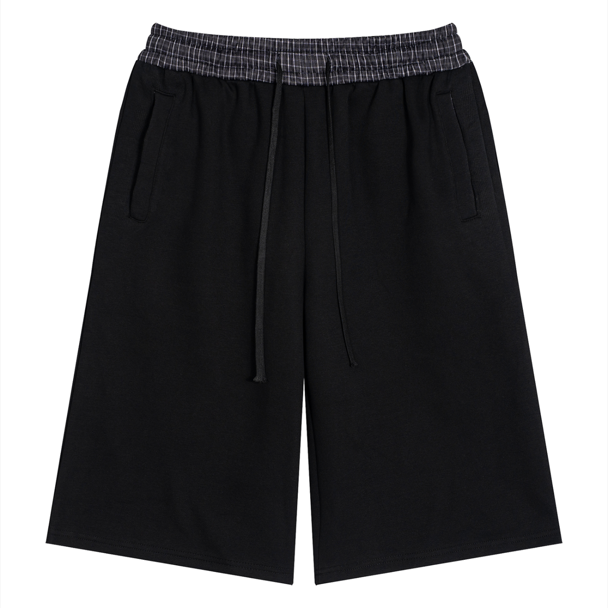 [Born]² Plaid Waistband Three-Quarter Pants(Capris)