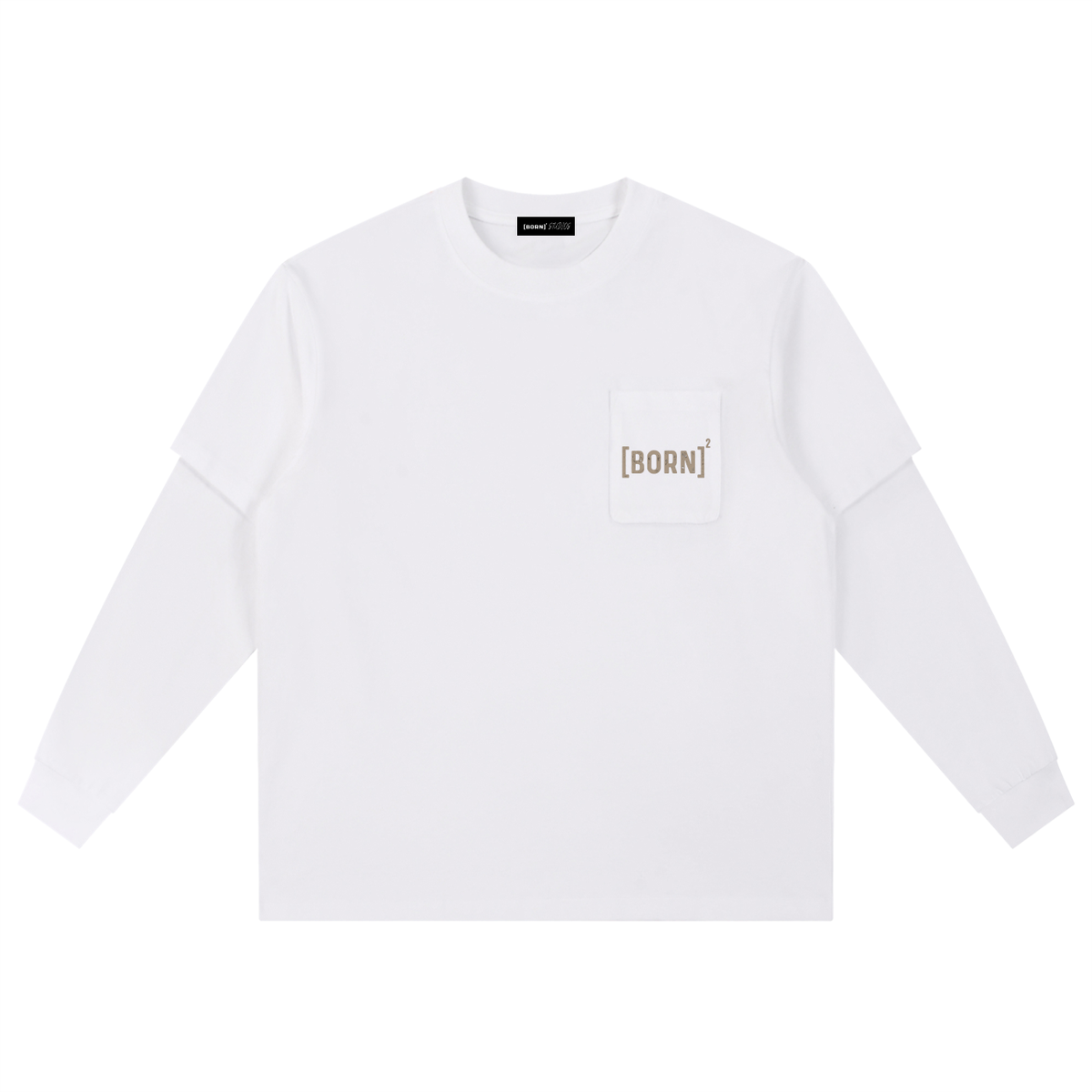 [Born]² Layered Long Sleeve Oversized Tee