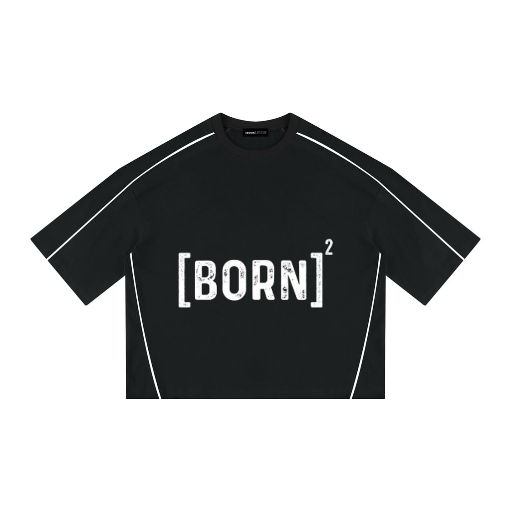 Unisex Heavyweight Boxy Piping T-Shirt