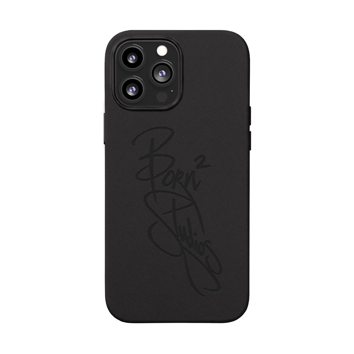 [Born]² Engraved Leather iPhone Case