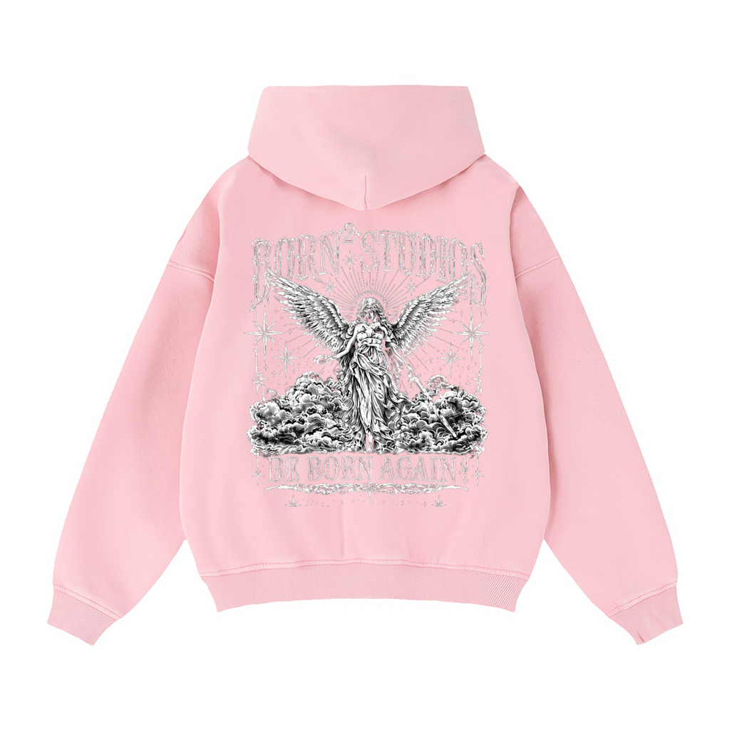 Zip-Through Boxy Fleece Hoodie