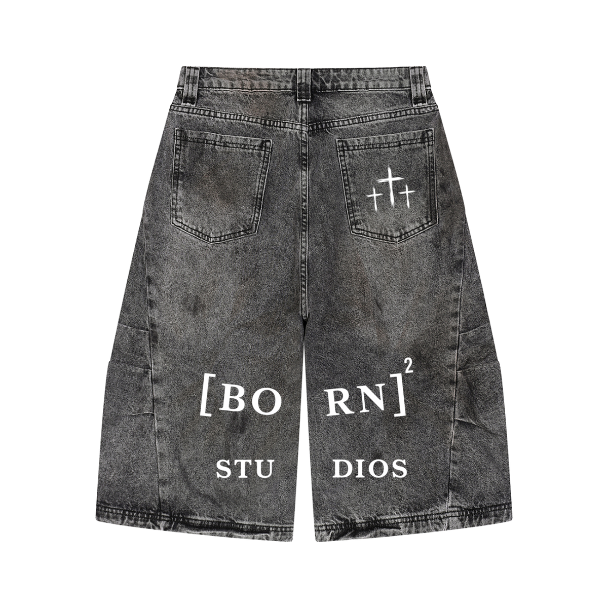 [Born]² Men's Vintage Wash Demin Jorts